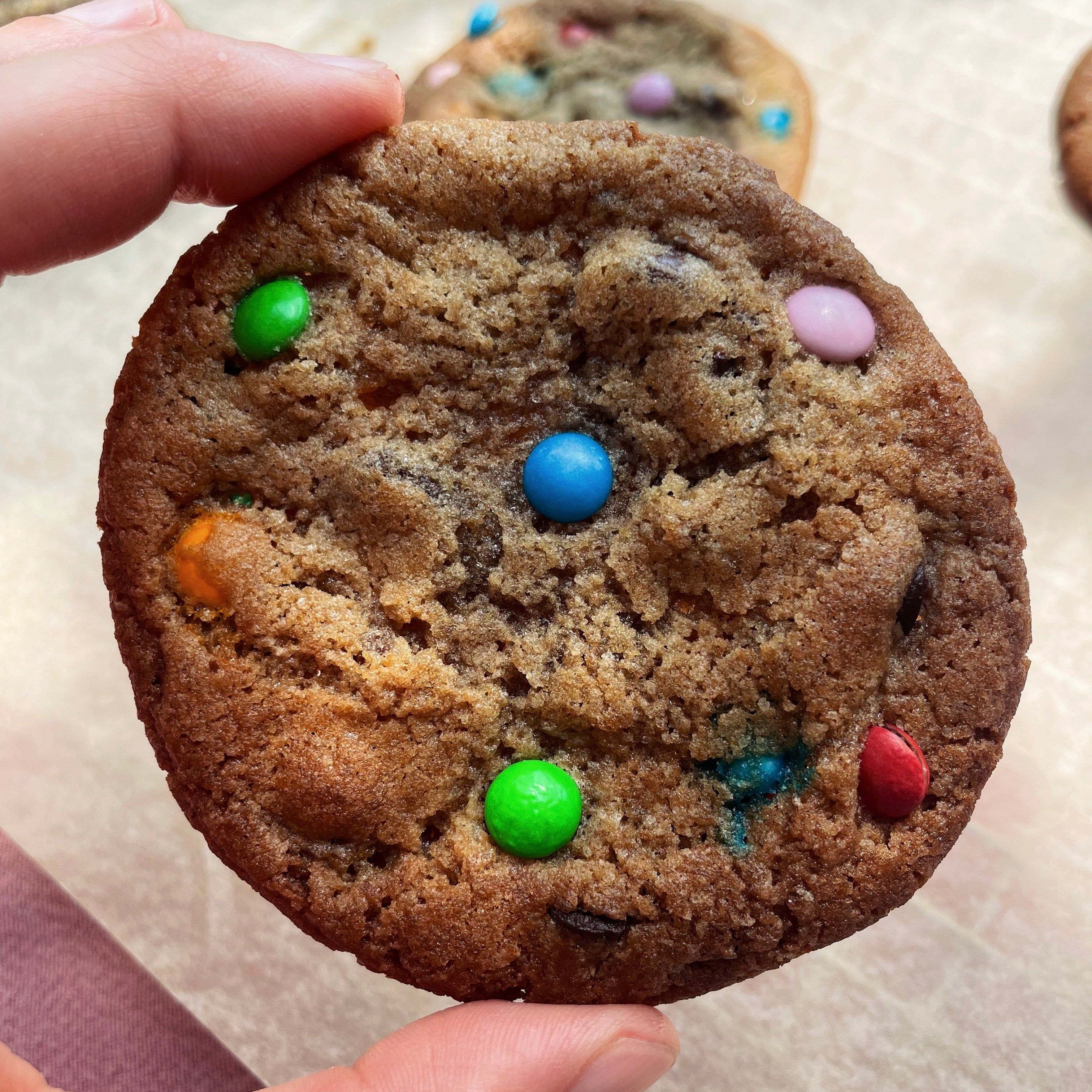 chocolate chip smartie cookies – Cramique Bakery