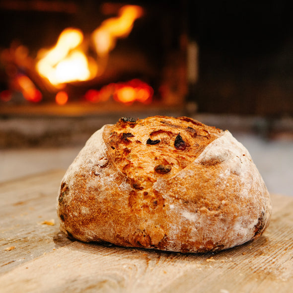amandelbrood met veenbessen