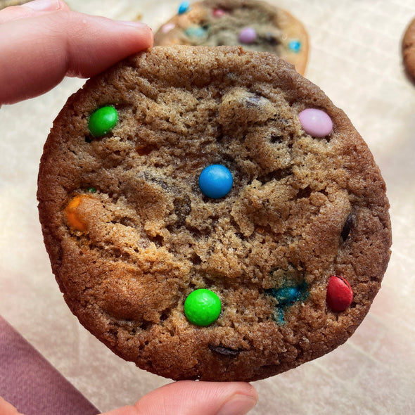chocolate chip smartie cookies